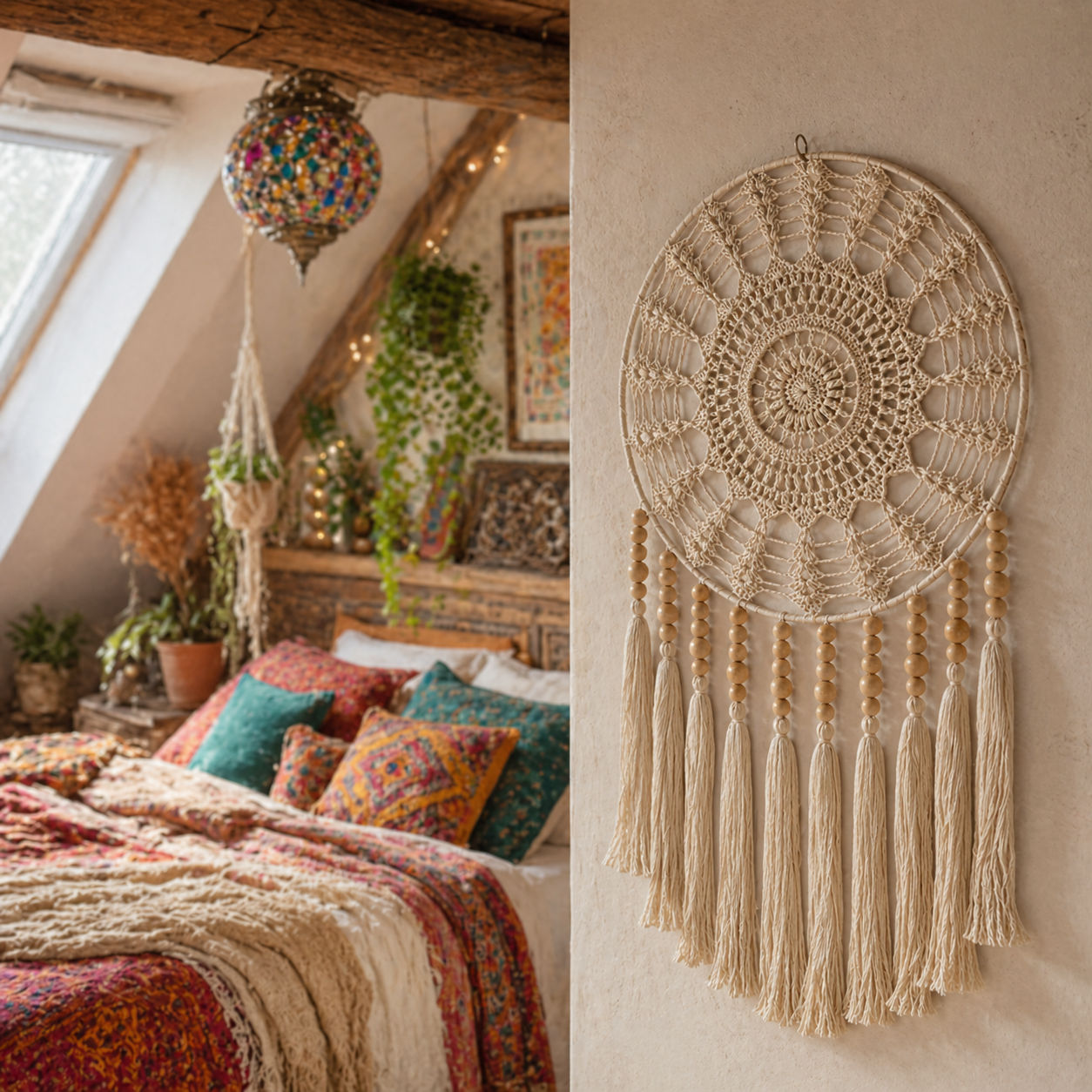 Dream Catcher with Boho Flair Express Your Unique Style